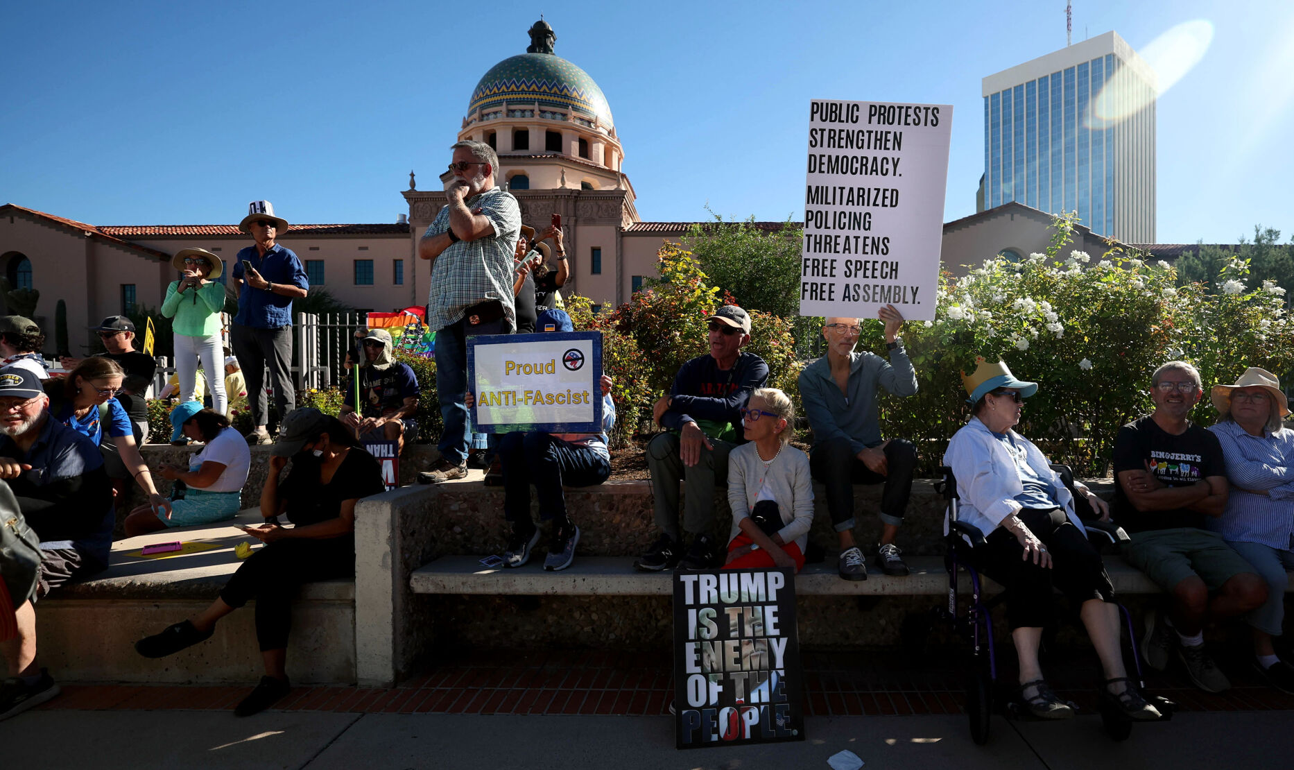 No Kings protest Downtown Tucson